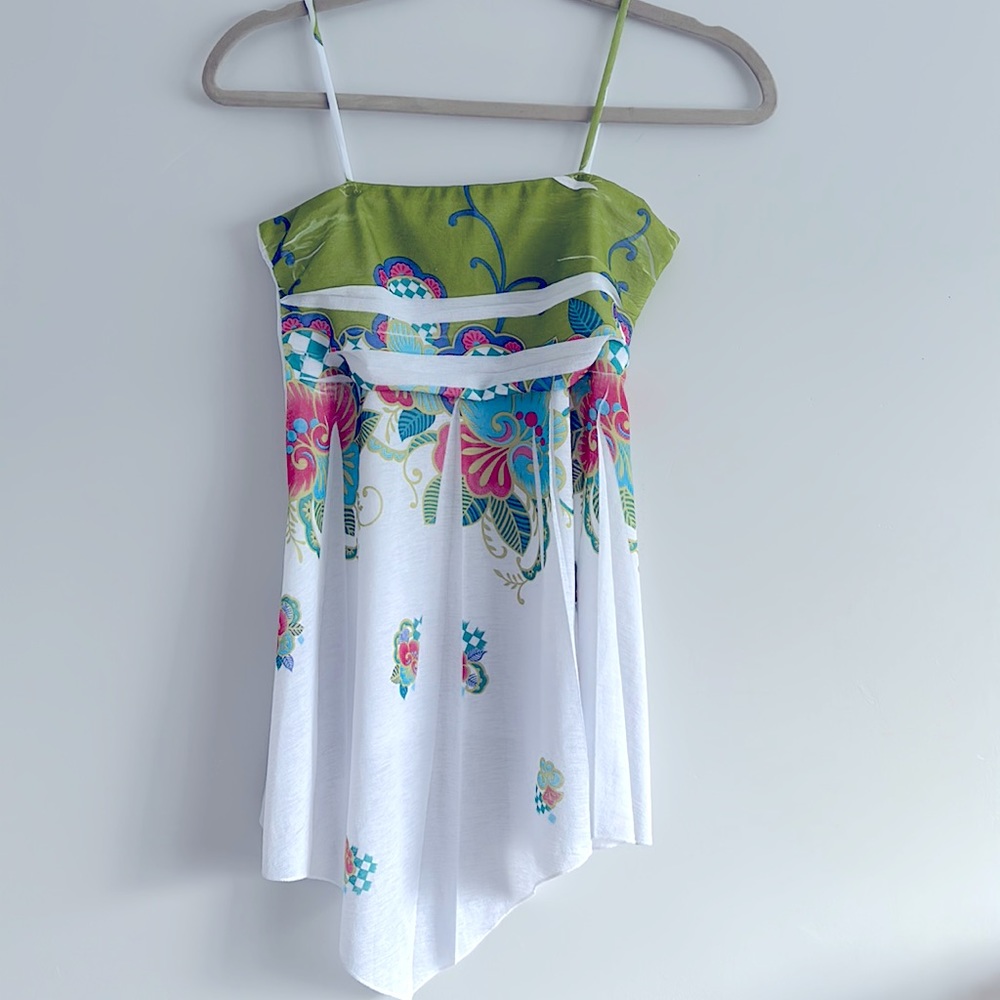 Summer asymmetric tank top